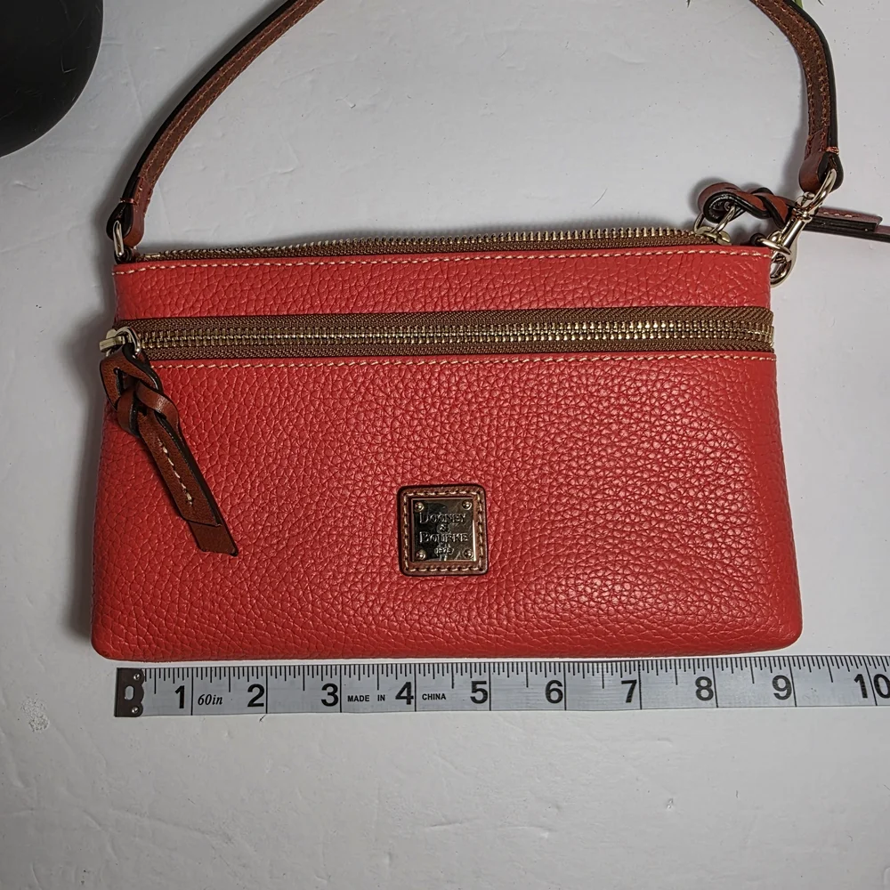 Dooney & Bourke Red Leather Hand Bag - Picture 8 of 9